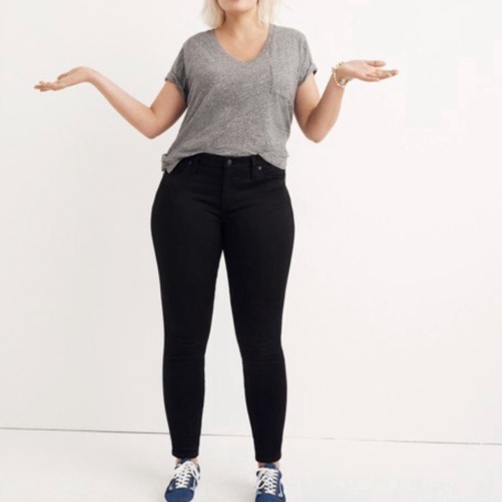 Madewell Black 8” Skinny Jeans Size 35